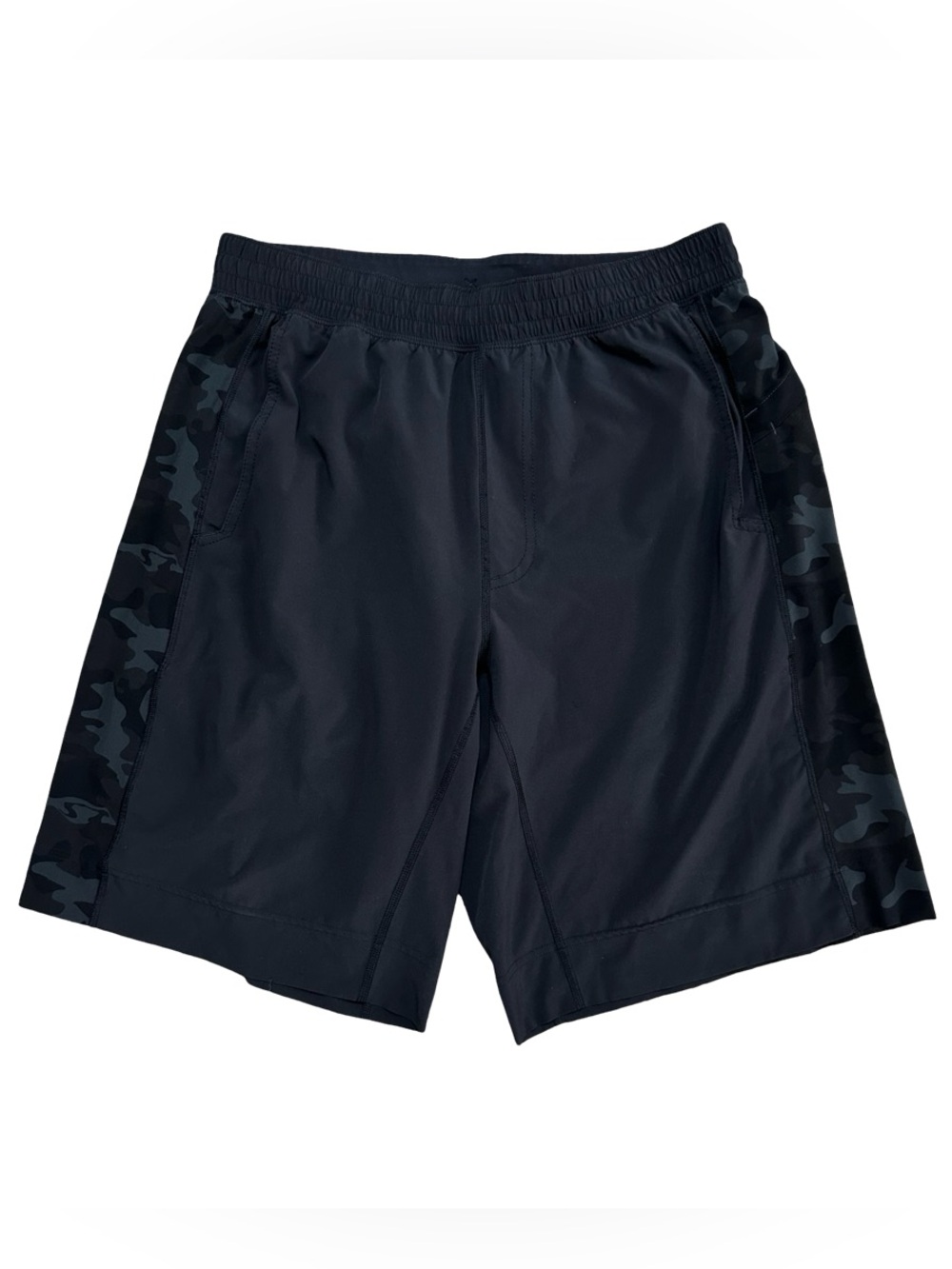 Lululemon Mens Pace Breaker Short 9 Inch Linerless Camo Accent Black Size Large